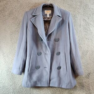 Talbots Petites Coat - Woman's Size 2 - Blue - Italian‎ Fabric